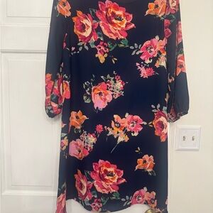 Floral Navy Dress